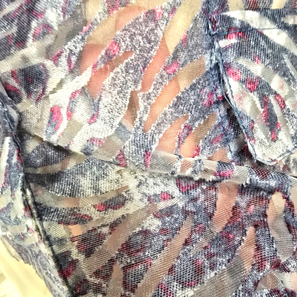 2/$30 Erin London Lightweight Womens Button Down Shirt Size XL Summer Blazer - Picture 6 of 16